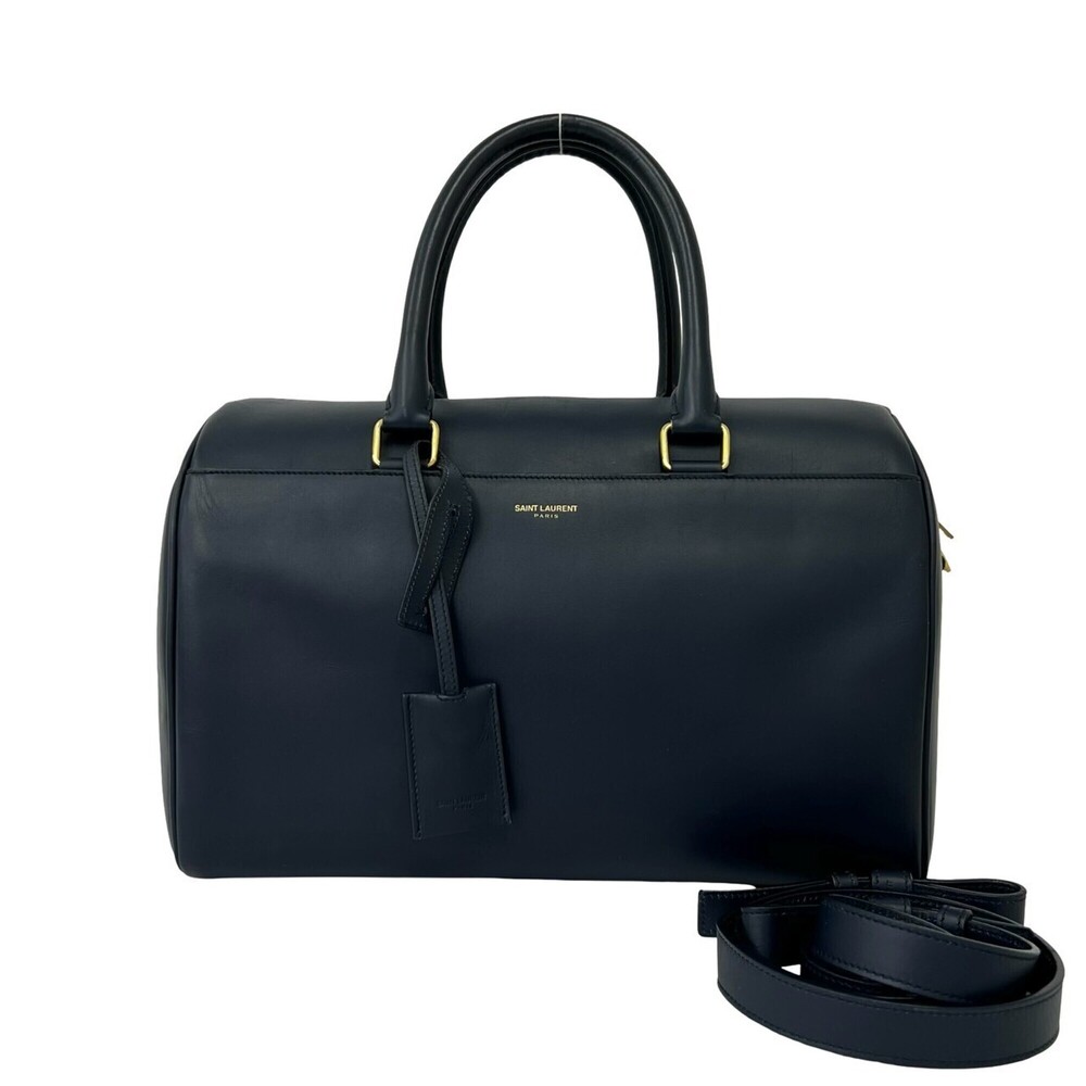 Yves Saint Laurent SAINT LAURENT PARIS Logo Leather 2-way Shoulder Bag/Handba...